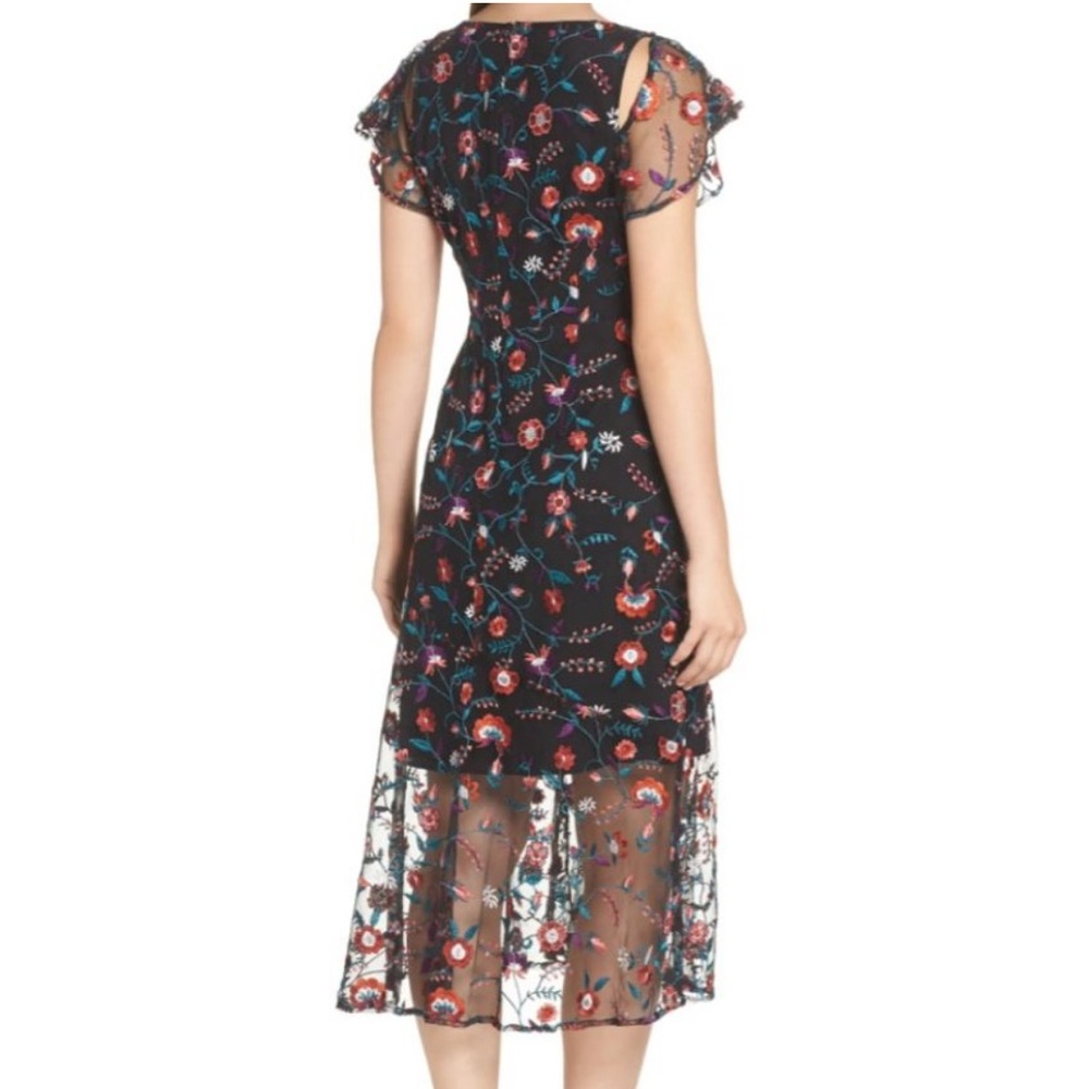 Sam Edelman Pansy Embroiled Floral Dress - Picture 3 of 4